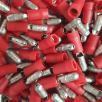 Bullet Male Terminal (GMH) Red 4mm - Pkt 100