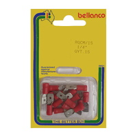 Quick Connect Red Male Terminal 6.3mm - Pkt 15