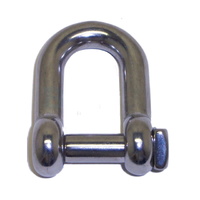 D Shackle Square Head - Stainless Steel