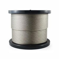 Stainless Steel Wire Grade 316, 3.2mm dia, 7 x 7, 305 metre roll