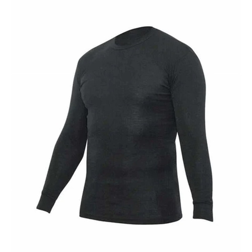 ThermaDry PP Crew Neck Long Sleeve (Adult) - Black 100 - M