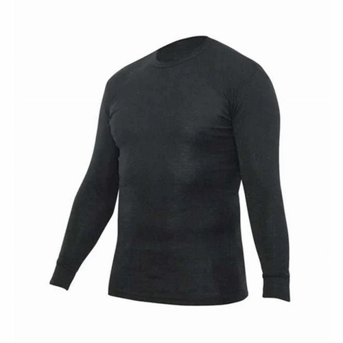 ThermaDry PP Crew Neck Long Sleeve (Adult) - Black 100 - S