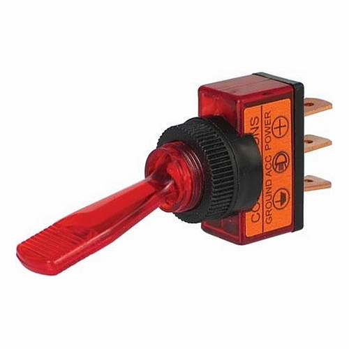 Switch: Toggle Illuminated - Red