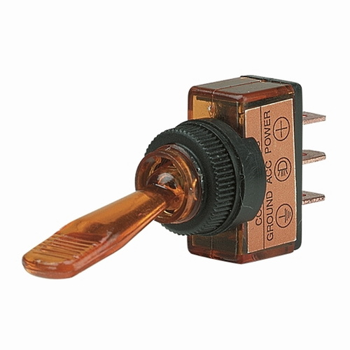 Switch: Toggle Illuminated - Amber