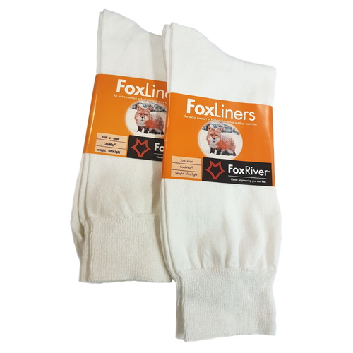 Wick-Dry CoolMax Liner Sock by Fox River - White 1000 - Small