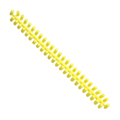 FK-SKS Plastic Plugs for Binding Holes - 1 Rib - Luminous Yellow