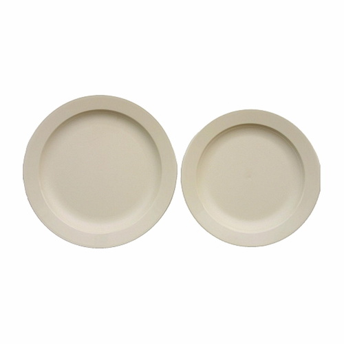 Plastic Plates - Cream - 230mm